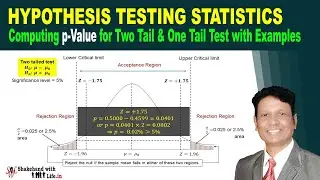 P Value Explained | P Value Calculation with Example | Hypothesis Testing Statistics
