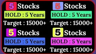Best 5 Stocks To buy now, TARGET 🎯 - 15000 ???😱😱😱