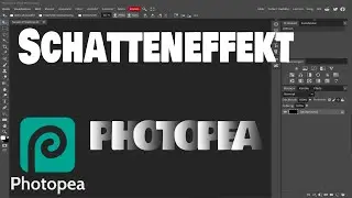 Photopea - Schatteneffekt auf Text