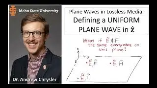 Defining a UNIFORM PLANE WAVE in z direction, Electric Field Equations