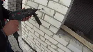 Вырыв из кирпича. фасадный дюбель (анкер) Fischer SXR 10x80