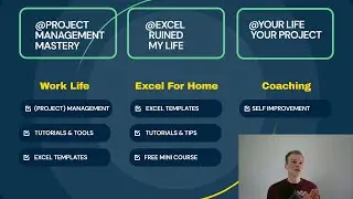 YouTube Channel(s) Introduction | Project Management Excel and Coaching