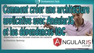 Comment créer une architecture applicative avec AngularJS et les dépendances IOC