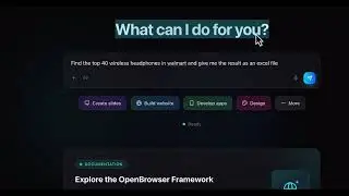 OpenBrowser AI Demo: Automating Web Scraping and Data Extraction