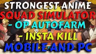 Roblox Strongest Anime Squad Simulator KillAura + FreeGamepasses + More Script (2023)
