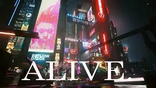NEON CITY - A quiet night lost in the lights 🌌 Ambience for Sleep & Relax | Cyberpunk Vibes