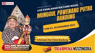 🛑Live Wayang Golek MPP I Dl Wawan Dede AS I Gedung Pusat Kebudayaan Bandung I Jum'at, 29 12 2