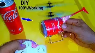 How to make RC helicopter with Cocacola can/DIY
