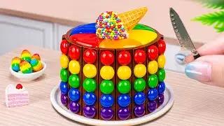 Ice Cream With Chocolate Cake 🤩 Best Pop It Cake Decorating Ideas 🍉 Miniature Daily Cakes