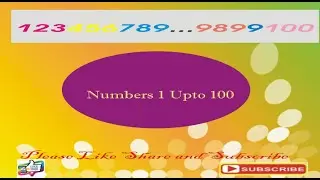 Number Song | 123 Numbers | Number Names | 1 To 100 | Counting for Kids | Learn to Count Video