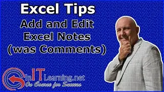Excel 365 Notes (previously Comments) How to add, edit and delete note and how to change colours