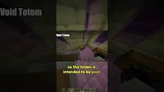 The Void Totem of Undying in Minecraft