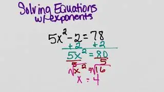 Solving Equations with Exponents