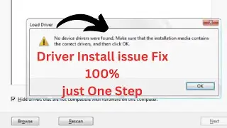 No device drivers were found Error Install windows 11 / 10 / 7 / 8 | Fix no device driver were found