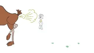 Dessin animé drôle sur l'orignal et le lièvre