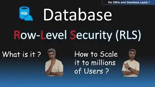 What is Row Level Security and How to scale it | #DataAcademy | #BinduKumar