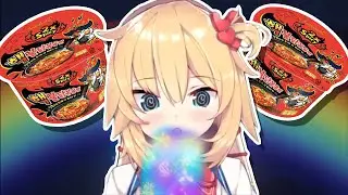 Haato Vomits on Stream While Eating Spicy Noodles