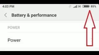 Mi Show Battery Percentage