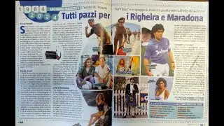 "1984-2024 Tutti pazzi per i Righeira e Maradona" (da SORRISI n.31 del 23 luglio 2024).