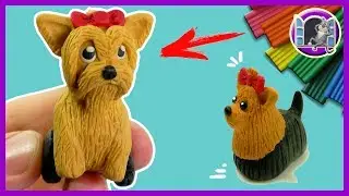 YORKSHIRE TERRIER🐶 Dog for dolls 🐱🎈 SCULPT FROM CLAY