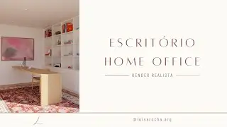 ESCRITÓRIO / HOME OFFICE - RENDER DE INTERIORES REALISTA EM REVIT 2024  | TEMPLATE LOZZ 4.0