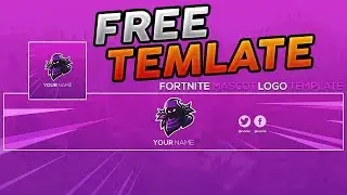 NEW FREE FORTNITE MASCOT BANNER TEMPLATE + LOGO PSD