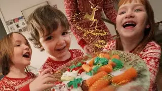 CHRiSTMAS MORNiNG with Adley, Niko, & Navey!!  Snowy Elf has a Baby Sister! magical opening presents