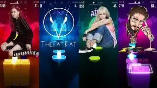 Black Pink, TheFatRat, LISA, Post Malone and SwaeLee - Tiles hop | Dancing Sky 3