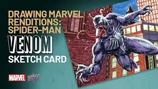 Marvel Renditions Spider-Man Booklet Sketch Card - Venom Timelapse