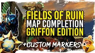 Guild Wars 2 - Fields of Ruin Map Completion with Custom Markers
