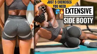 THE ONLY 5 SIDE BUTT EXERCISES YOU NEED For Fuller Hips In 10 Min | No Equipments