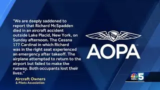 Small plane crashes in Lake Placid