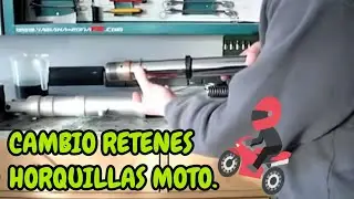 🔧BRICO  CAMBIO RETENES EN HORQUILLAS DE MOTO.🏍️