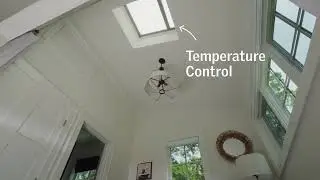Create interior air flow with skylights