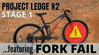 Project FAIL - Mongoose Ledge X2 Stage 1 Ultra Budget Build with ZTZ Air Fork Failure on First Ride