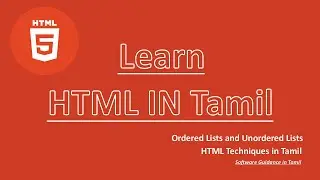 HTML Lists Tutorial in Tamil: Ordered Lists (OL) and Unordered Lists (UL) #3