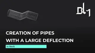 Creation of pipes with a large deflection in Revit