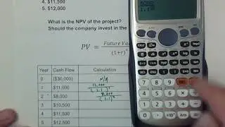 Calculating Net Present Value without a Financial Calculator