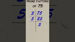 Prime factor of 75 / Prime factorisation / 