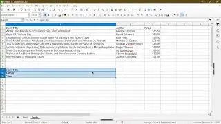 How to Transpose Columns to Rows in LibreOffice Calc