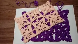 Безотрывное вязание мотивов крючком //Seamless crochet motifs