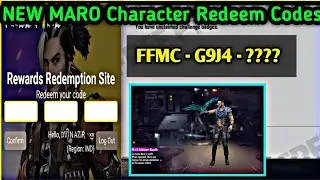 Free Fire NEW MARO Character Redeem Codes - 18 May New Maro Character Redeem Code - Free Fire Redeem