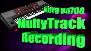Korg pa700: MultiTrack Sequencer, Effects , Track controls Recording