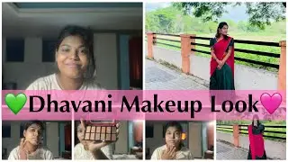 ഒരു messy DHAVANI MAKEUP LOOK 💄💚🩷 #vlog #malayalam #trending #makeup #subscribe