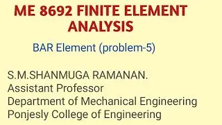 fea bar (problem 5)