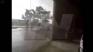 Adentro del Tornado en Berazategui, Buenos Aires, Argentina  (21 de febrero de 2014)
