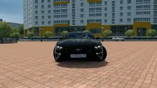 City Car Driving Ford Mustang шашки по городу //Ночные гонки на Мустанг