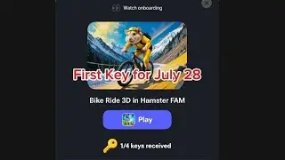 Hamster Kombat Playground Key (RACE FOR A KEY) First Key for July 28