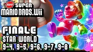 New Super Mario Bros Wii - Star World - FINALE - World 9-4, 9-5, 9-6, 9-7, & 9-8