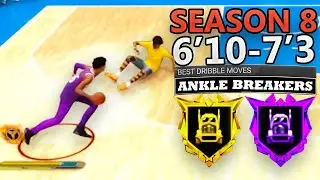 SEASON 8 BEST DRIBBLE MOVES NBA 2K24 For 6'10 To 7'3 Builds! ISO Big NBA 2K24 Animation!
